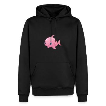 Pottwal Baby - Männer Premium Bio Hoodie - Schwarz - Vorne - Nico (187cm)