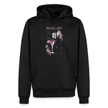 Barkeeper - Männer Premium Bio Hoodie - Schwarz - Vorne - Nico (187cm)