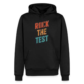 Teacher Exam Day Students - Men’s Premium Organic Hoodie - black - Front - Nico (187cm)