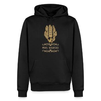 Pilze sammeln Pilzsammler - Männer Premium Bio Hoodie - Schwarz - Vorne - Nico (187cm)