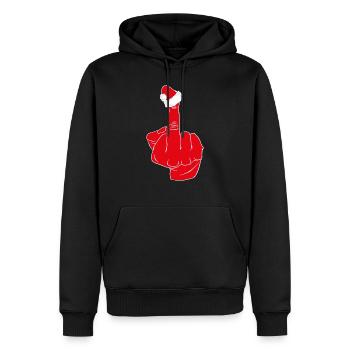 Weihnachtsheuchelei - Männer Premium Bio Hoodie - Schwarz - Vorne - Nico (187cm)