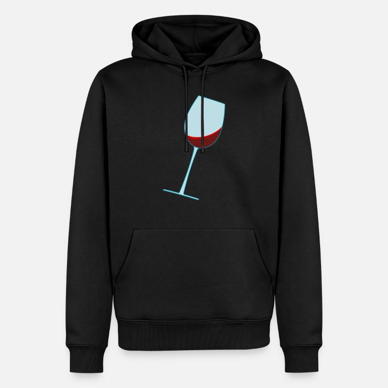 Crème glacée au vin - Sweat à capuche Premium bio Homme - noir