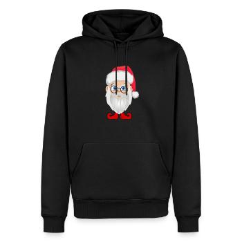 Weihnachtsmann - Männer Premium Bio Hoodie - Schwarz - Vorne - Nico (187cm)
