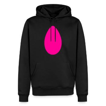 Osterei - Männer Premium Bio Hoodie - Schwarz - Vorne - Nico (187cm)