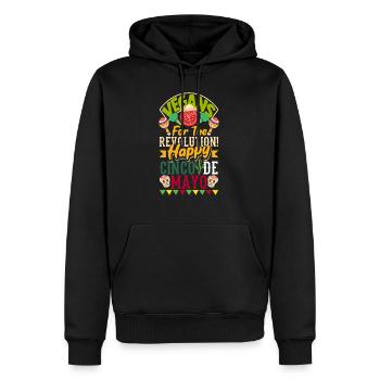 Vegan happy Cinco de Mayo! - Männer Premium Bio Hoodie - Schwarz - Vorne - Nico (187cm)