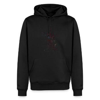 Michael Archange Saint Christian Angels Saint SNK - Sweat à capuche Premium bio Homme - noir - Devant - Nico (187cm)