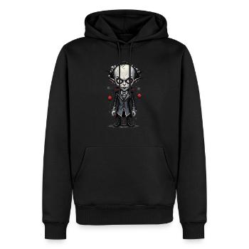 un vampire à grosse tête 4 - Sweat à capuche Premium bio Homme - noir - Devant - Nico (187cm)