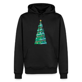 christmas tree christmas tree christmas tree - Men’s Premium Organic Hoodie - black - Front - Nico (187cm)