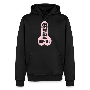 Hochzeit Frau Penis lustig Geschenk JGA - Männer Premium Bio Hoodie - Schwarz - Vorne - Nico (187cm)