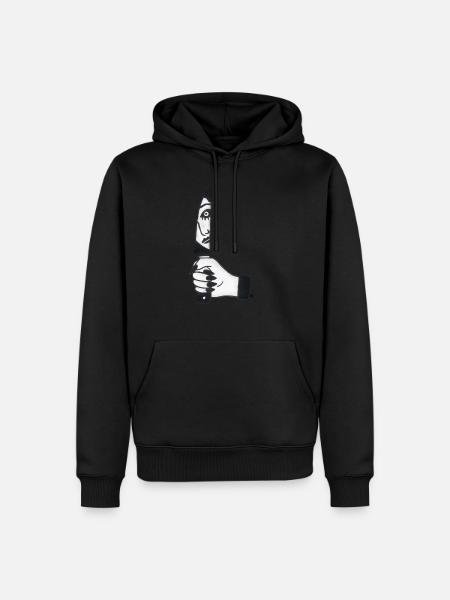 Knife Mirror - Sweat à capuche Premium bio Homme - noir