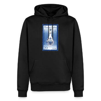meissener porzellan - Männer Premium Bio Hoodie - Schwarz - Vorne - Nico (187cm)