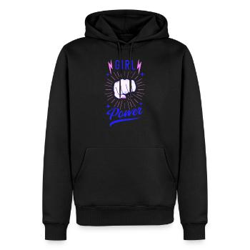 Girl Power Mädchen Frauen Power - Männer Premium Bio Hoodie - Schwarz - Vorne - Nico (187cm)