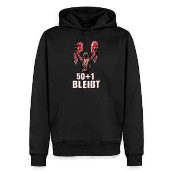 Fussball Ultras Fan Pyro Tradition - Männer Premium Bio Hoodie - Schwarz - Vorne - Nico (187cm)