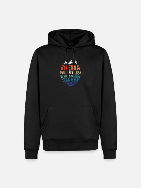 Triathlon - Men’s Premium Organic Hoodie - black