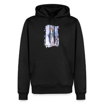 Holly Mary Maria Madonna Mariana Jungfrau Maria - Männer Premium Bio Hoodie - Schwarz - Vorne - Nico (187cm)