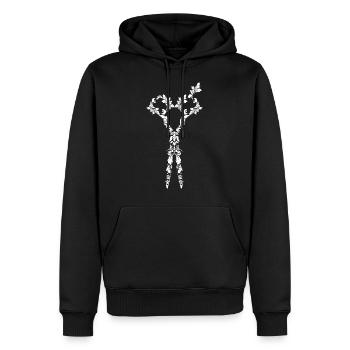 Friseur Friseurin Schere Salon - Männer Premium Bio Hoodie - Schwarz - Vorne - Nico (187cm)