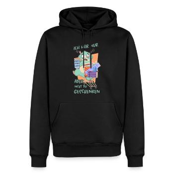 Cadeaux de hamster - Sweat à capuche Premium bio Homme - noir - Devant - Nico (187cm)