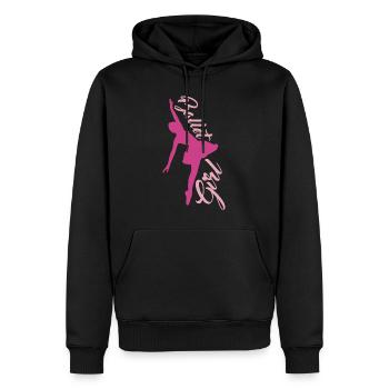 danseuse de ballet - Sweat à capuche Premium bio Homme - noir - Devant - Nico (187cm)