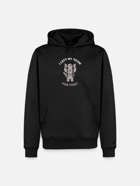 J’ai quitté ma chambre pour ça ? - Sweat à capuche Premium bio Homme - noir
