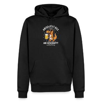 Lustiges Abi Geschafft Abisaufus Rex Abitur Party - Männer Premium Bio Hoodie - Schwarz - Vorne - Nico (187cm)