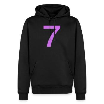 7 - Men’s Premium Organic Hoodie - black - Front - Nico (187cm)