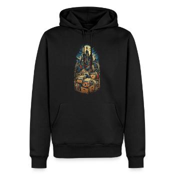 Comic Sammler - Männer Premium Bio Hoodie - Schwarz - Vorne - Nico (187cm)