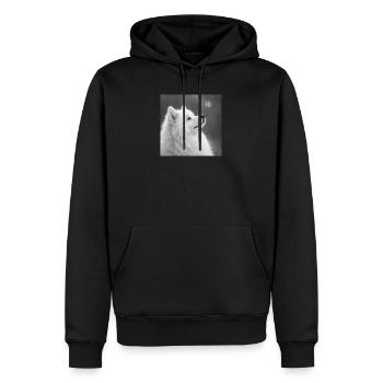 Motif samoyède pour amateurs de chiens Zwerkspitz - Sweat à capuche Premium bio Homme - noir - Devant - Nico (187cm)