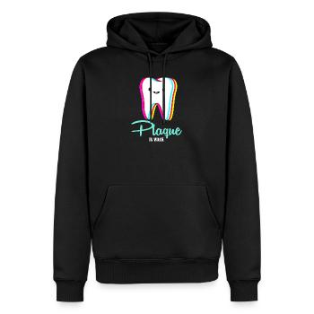 dentiste - Sweat à capuche Premium bio Homme - noir - Devant - Nico (187cm)
