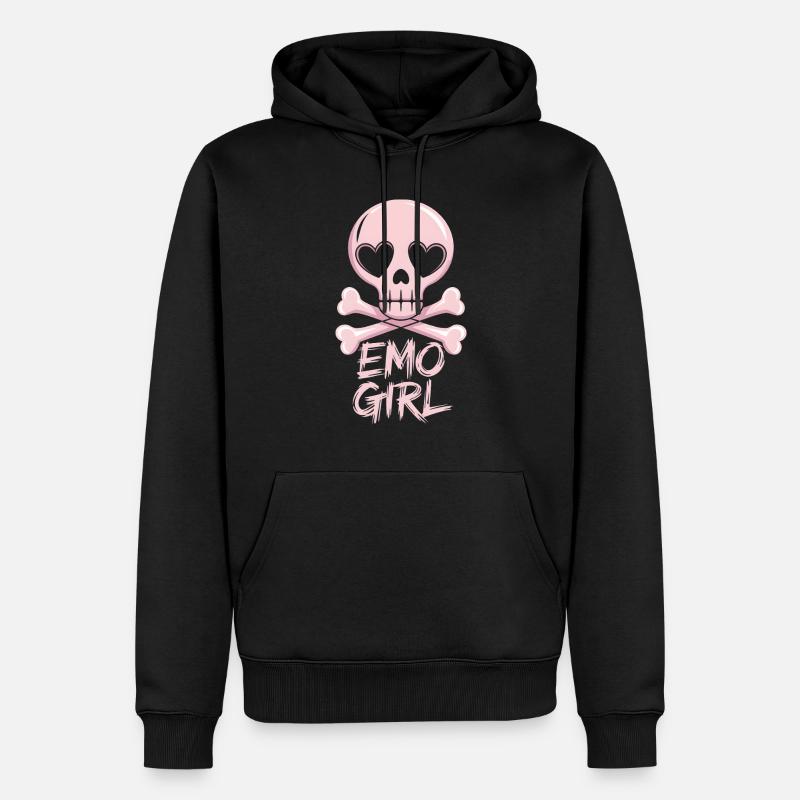 Emo Girl! - Männer Premium Bio Hoodie - Schwarz