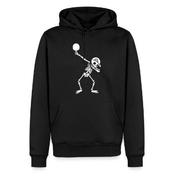 Table tennis player Dabbing skeleton Table tennis - Men’s Premium Organic Hoodie - black - Front - Nico (187cm)