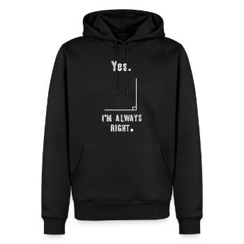 Lustig Mathematik Spruch Mathelehrer Mathesprüche - Männer Premium Bio Hoodie - Schwarz - Vorne - Nico (187cm)
