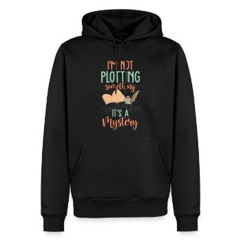 Ich plane nicht etwas, es ist ein Mysterium - - Männer Premium Bio Hoodie - Schwarz - Vorne - Nico (187cm)