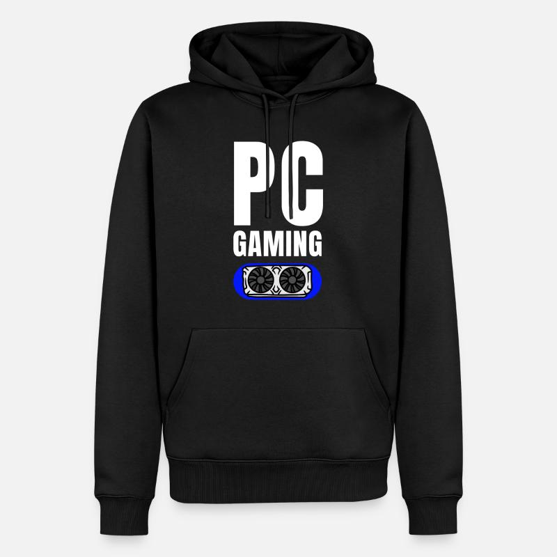 Jeux sur PC - Sweat à capuche Premium bio Homme - noir