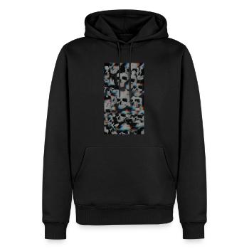 Catacombes - Sweat à capuche Premium bio Homme - noir - Devant - Nico (187cm)