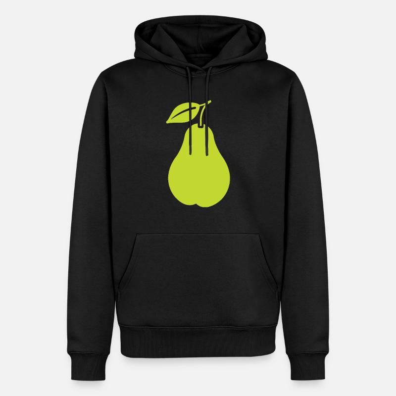 Poire - Sweat à capuche Premium bio Homme - noir