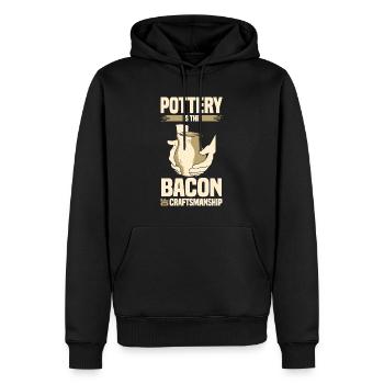 Make pottery - Men’s Premium Organic Hoodie - black - Front - Nico (187cm)