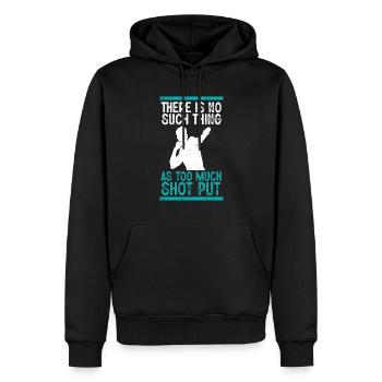 Kugelstoßen Werfen Leichtathletik - Männer Premium Bio Hoodie - Schwarz - Vorne - Nico (187cm)