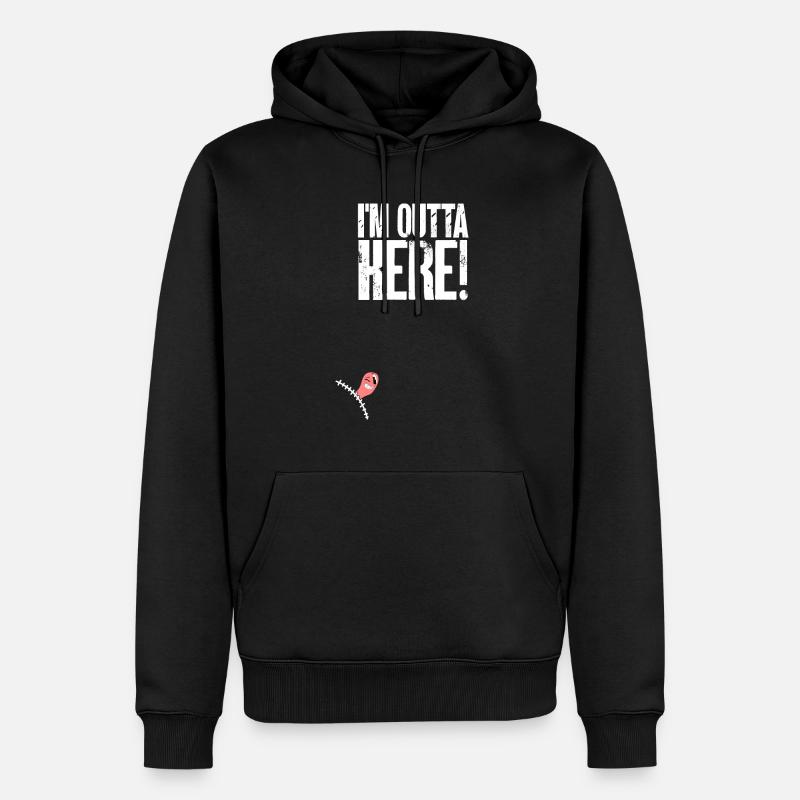 Appendicectomie Appendicite - Sweat à capuche Premium bio Homme - noir