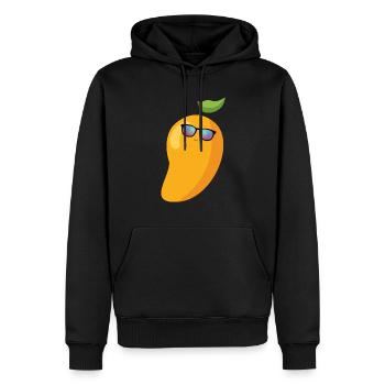 Mango Frucht Mango - Männer Premium Bio Hoodie - Schwarz - Vorne - Nico (187cm)