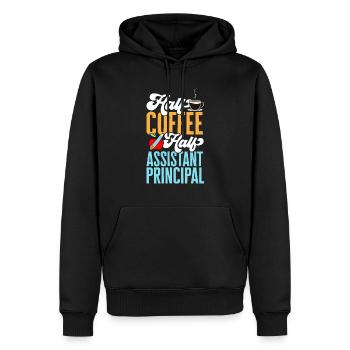 Stellvertretende Schulleiterin - Männer Premium Bio Hoodie - Schwarz - Vorne - Nico (187cm)