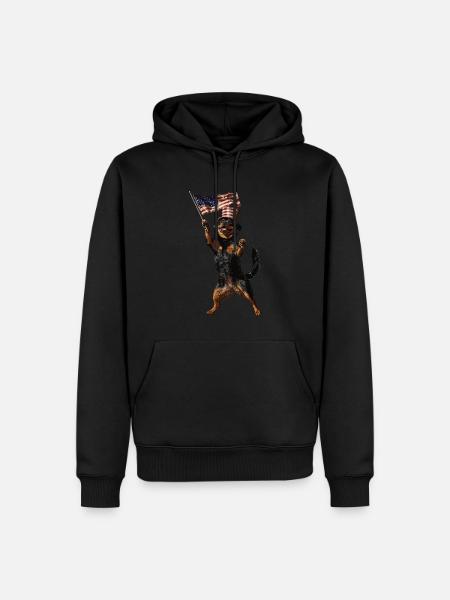 Rottweiler - Männer Premium Bio Hoodie - Schwarz