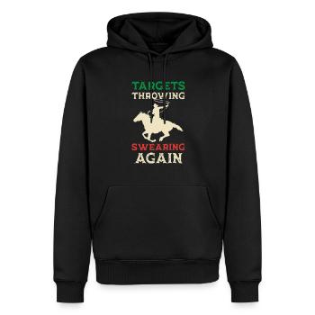 Wilde Westen Western Rodeo Bullenreiten Cowboy - Männer Premium Bio Hoodie - Schwarz - Vorne - Nico (187cm)