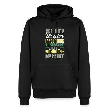 Activity Director Appreciation - Männer Premium Bio Hoodie - Schwarz - Vorne - Nico (187cm)