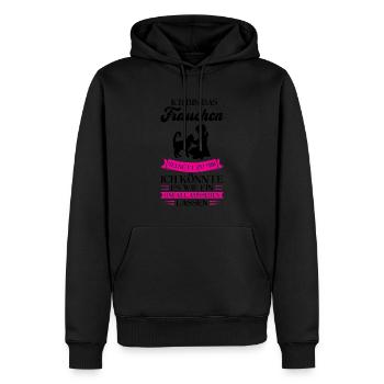 Katze Haustier Katzenliebhaberin Geschenk - Männer Premium Bio Hoodie - Schwarz - Vorne - Nico (187cm)