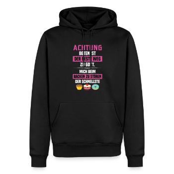 Backwarenverkäuferin Gebäck Konditorei Konditorin - Männer Premium Bio Hoodie - Schwarz - Vorne - Nico (187cm)