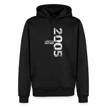 Limited Edition 2005 18. Geburtstag Geschenk - Männer Premium Bio Hoodie - Schwarz - Vorne - Nico (187cm)
