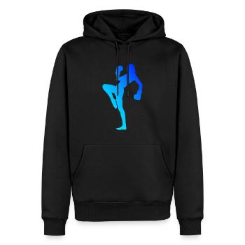 Kickboxing Homme Boxe Kickboxing Kickboxer - Sweat à capuche Premium bio Homme - noir - Devant - Nico (187cm)