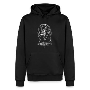 Gordon Setter Dad Hunde Hund Jagdhunde Wilsigns - Männer Premium Bio Hoodie - Schwarz - Vorne - Nico (187cm)