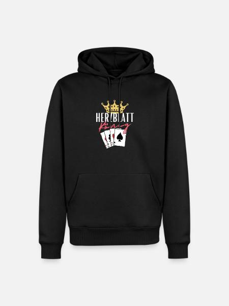 Roi chéri - Sweat à capuche Premium bio Homme - noir