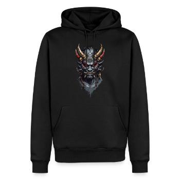 Oni Dämonen aus Japans Legenden zu Halloween - Männer Premium Bio Hoodie - Schwarz - Vorne - Nico (187cm)
